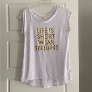 White short sleeve soft tee!